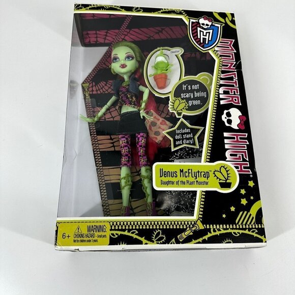 NIB Monster High Venus McFlytrap 2011 First Wave Retired - Picture 1 of 12